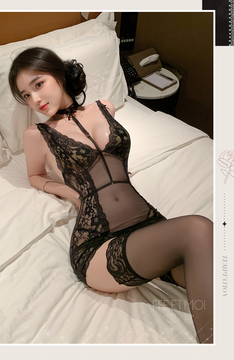 6108高阶尤物蕾丝透纱睡裙(图13)