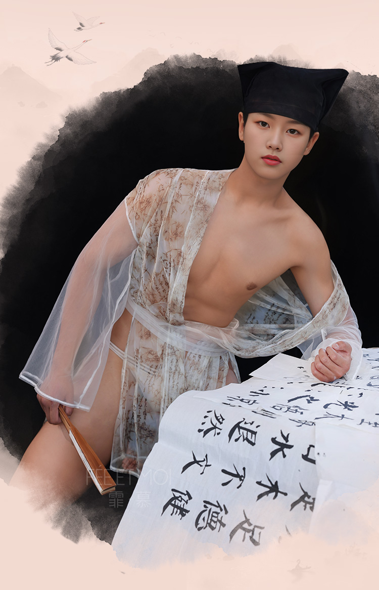 6280风流才子印花透纱套装(图10)
