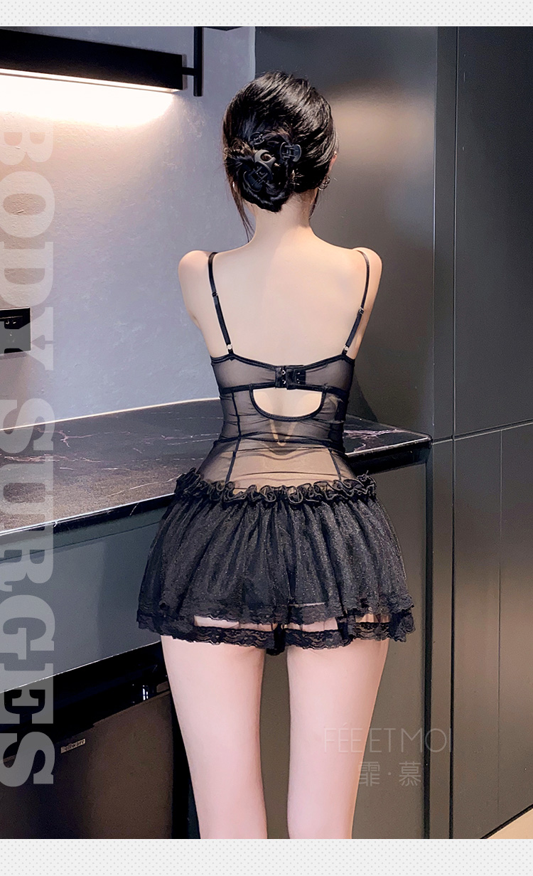 6234法式轻奢钢圈束身马甲裙(图9)
