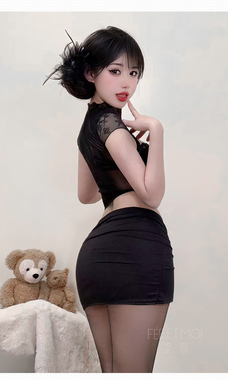 6157性感尤物蕾丝拼纱打底衫(图7)