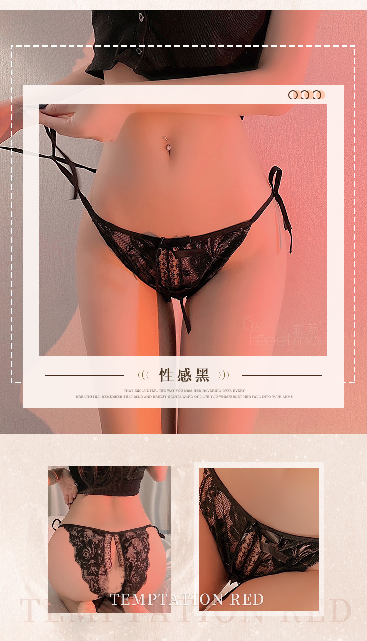 7125两侧绑带性感开裆女内裤(图13)
