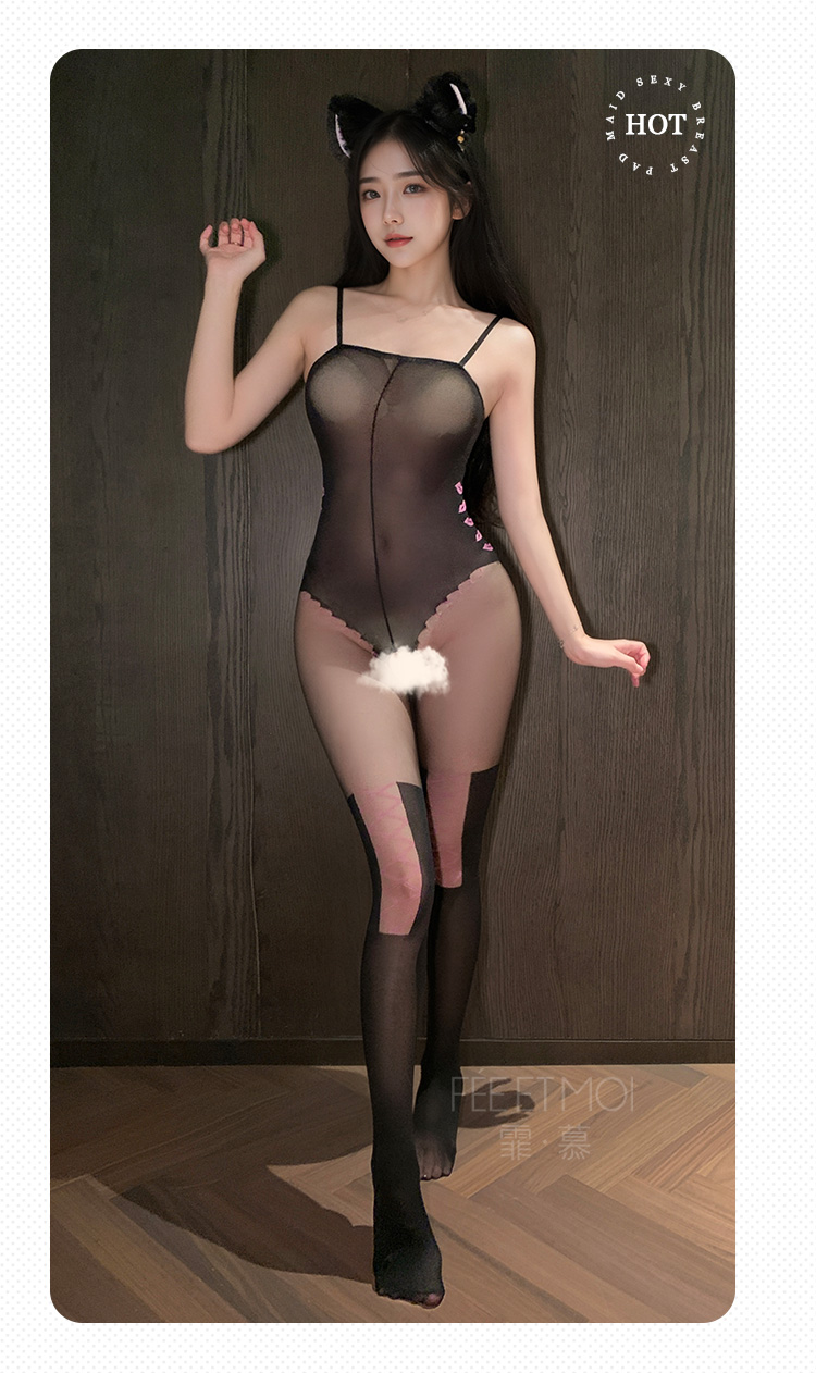 7566甜欲机车感开裆连身袜(图13)