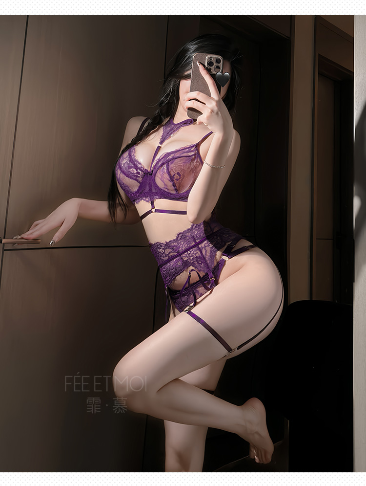 7920花蔓情愫蕾丝三点式套装(图8)