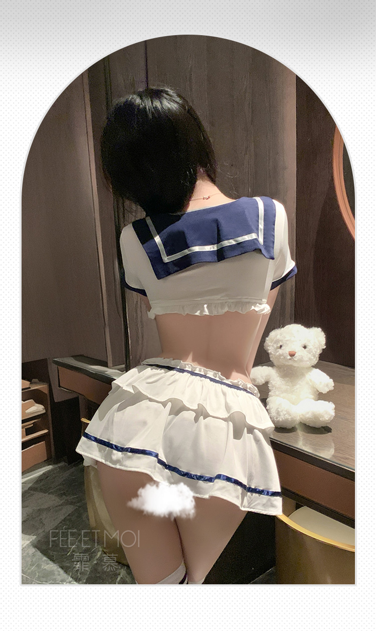 6920航海学院风甜辣分体套装(图9)