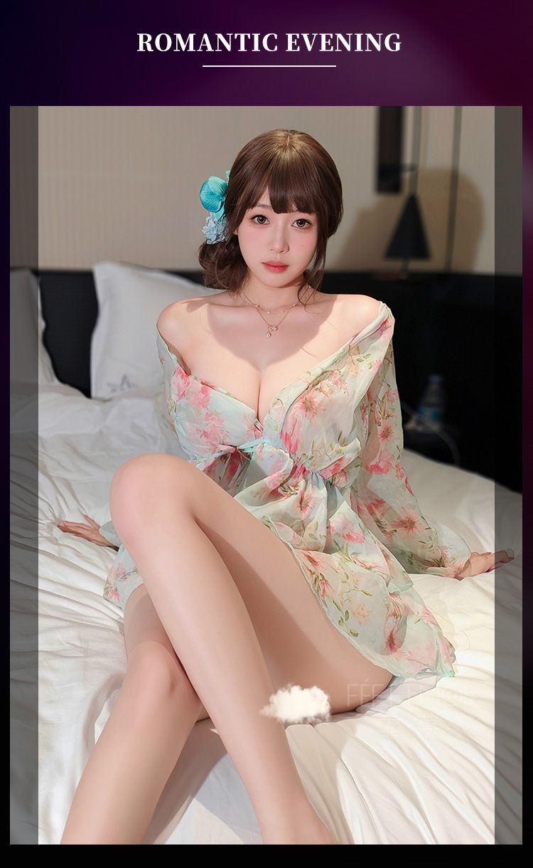 7871茶歇法式V领系带印花裙(图13)