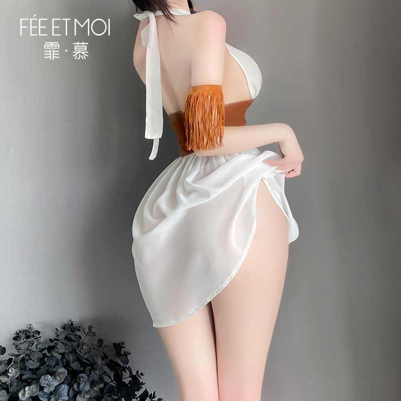 6611西部女郎前开襟绑带套装(图10)