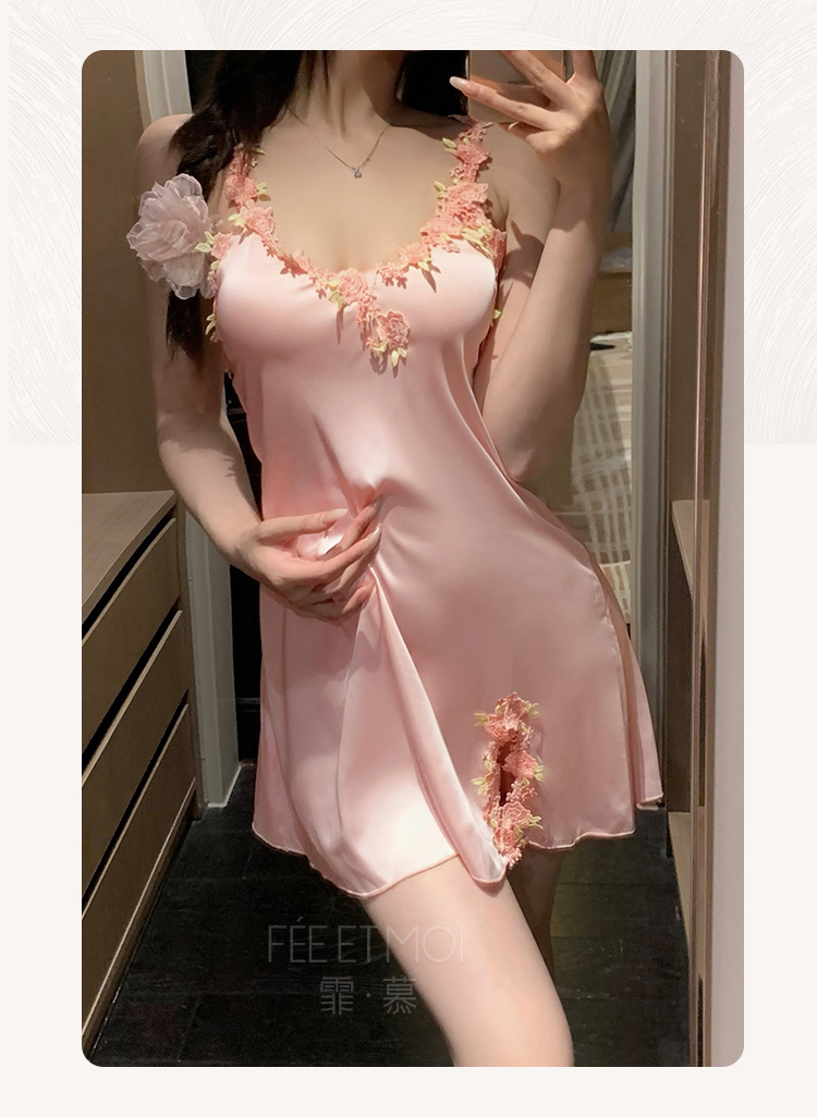 7881春色满园刺绣吊带睡裙(图6)