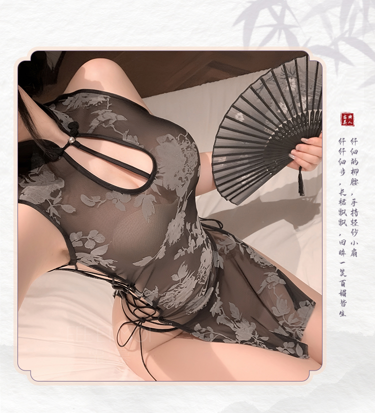 6721江南美人古风透视旗袍(图9)