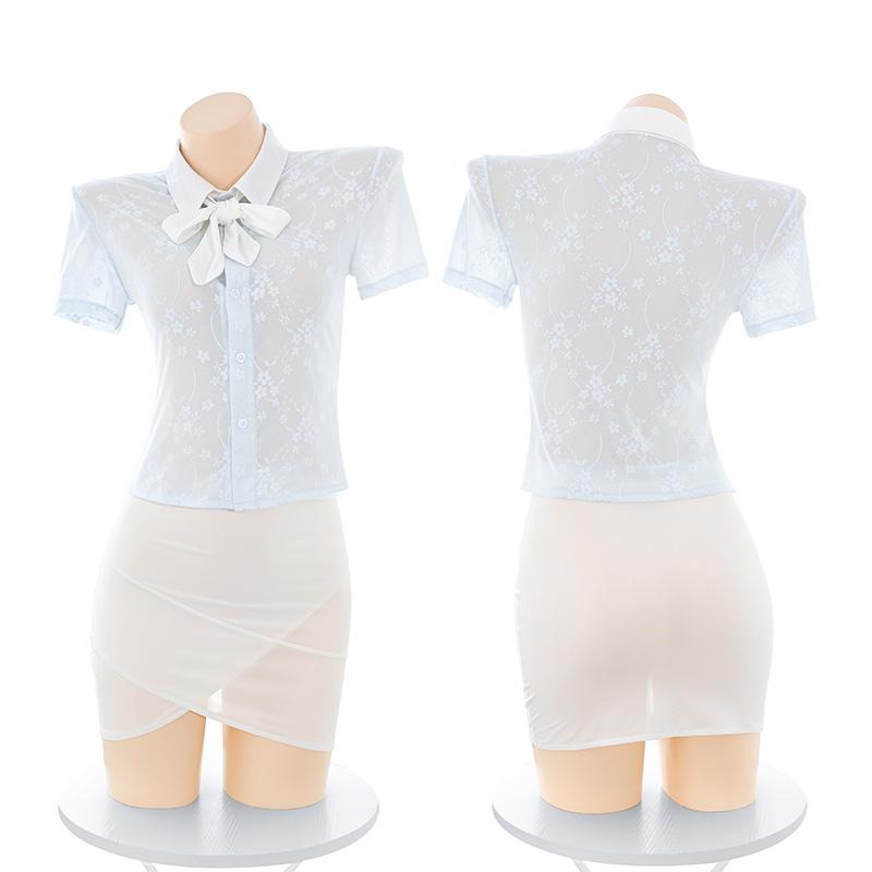 ZY06时尚韩风透肤俏秘书套装(图9)