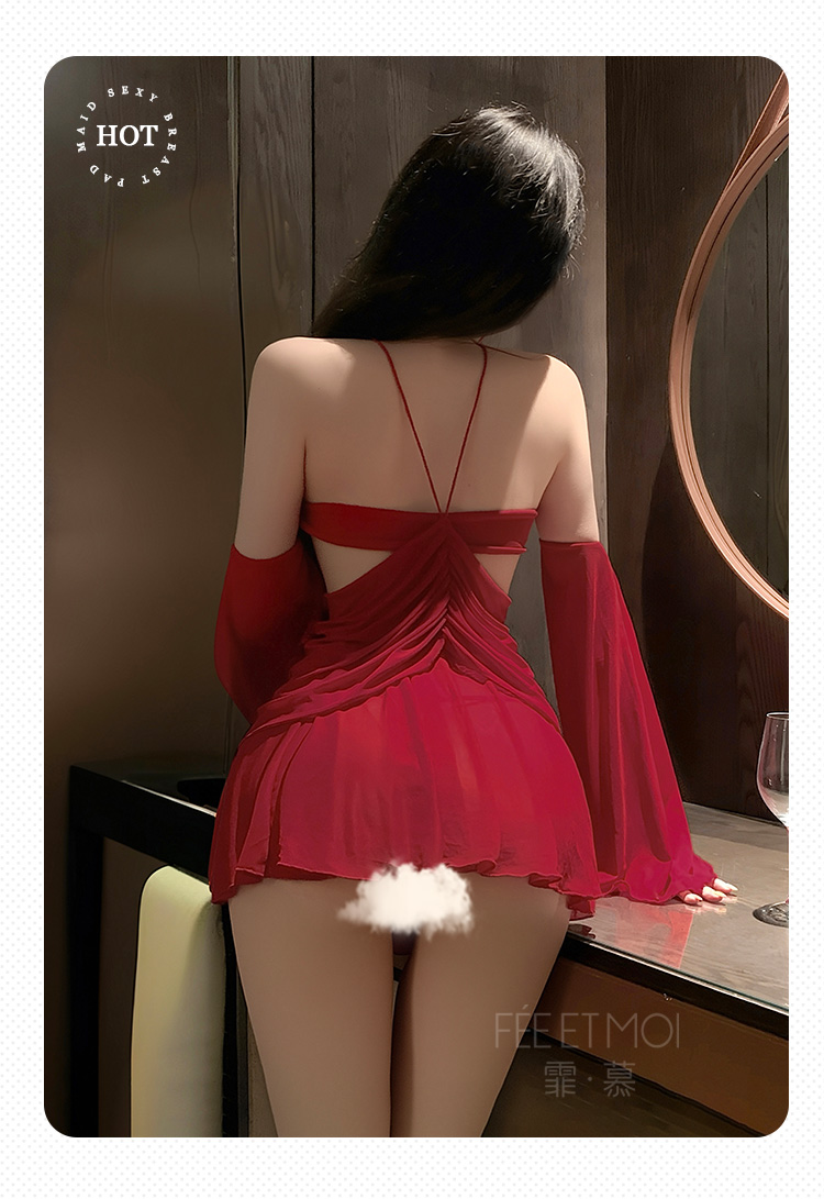 ZY78魅艳缚身风情露肤连衣裙(图11)