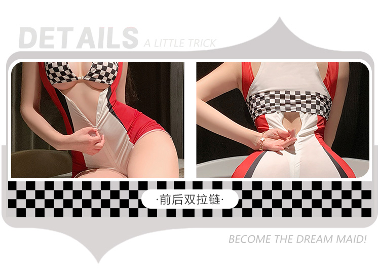 ZY50燃情车模拉链开裆连体衣(图6)