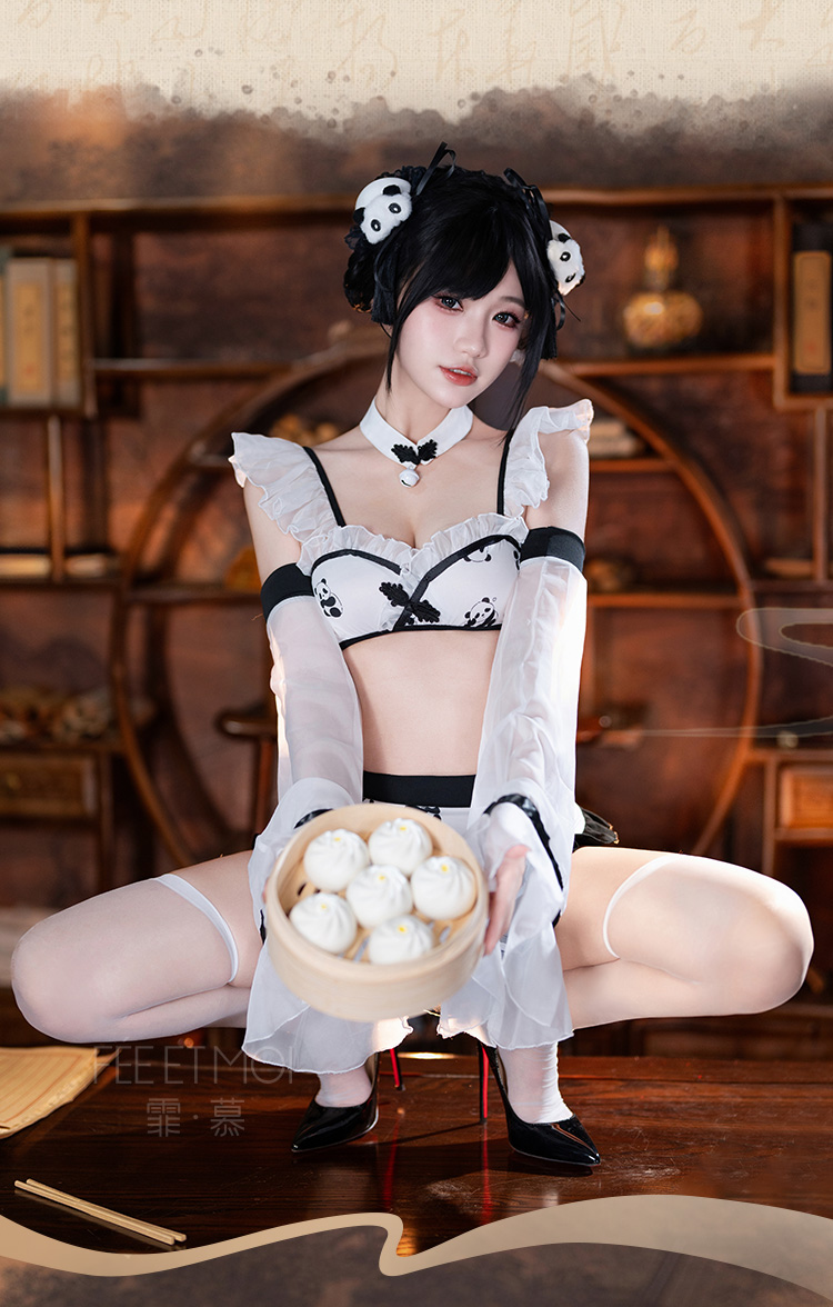 ZY48国风熊猫印花中华娘套装(图6)