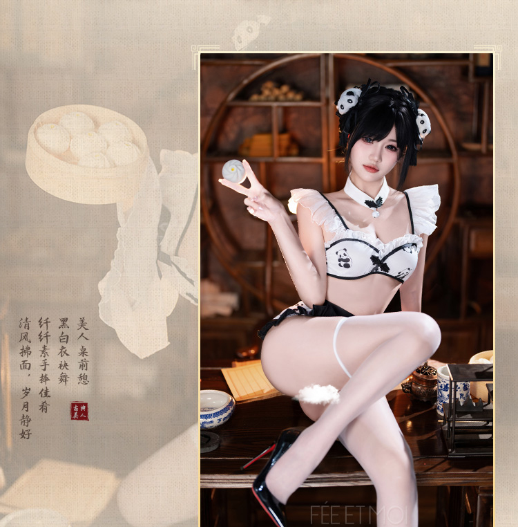 ZY48国风熊猫印花中华娘套装(图10)