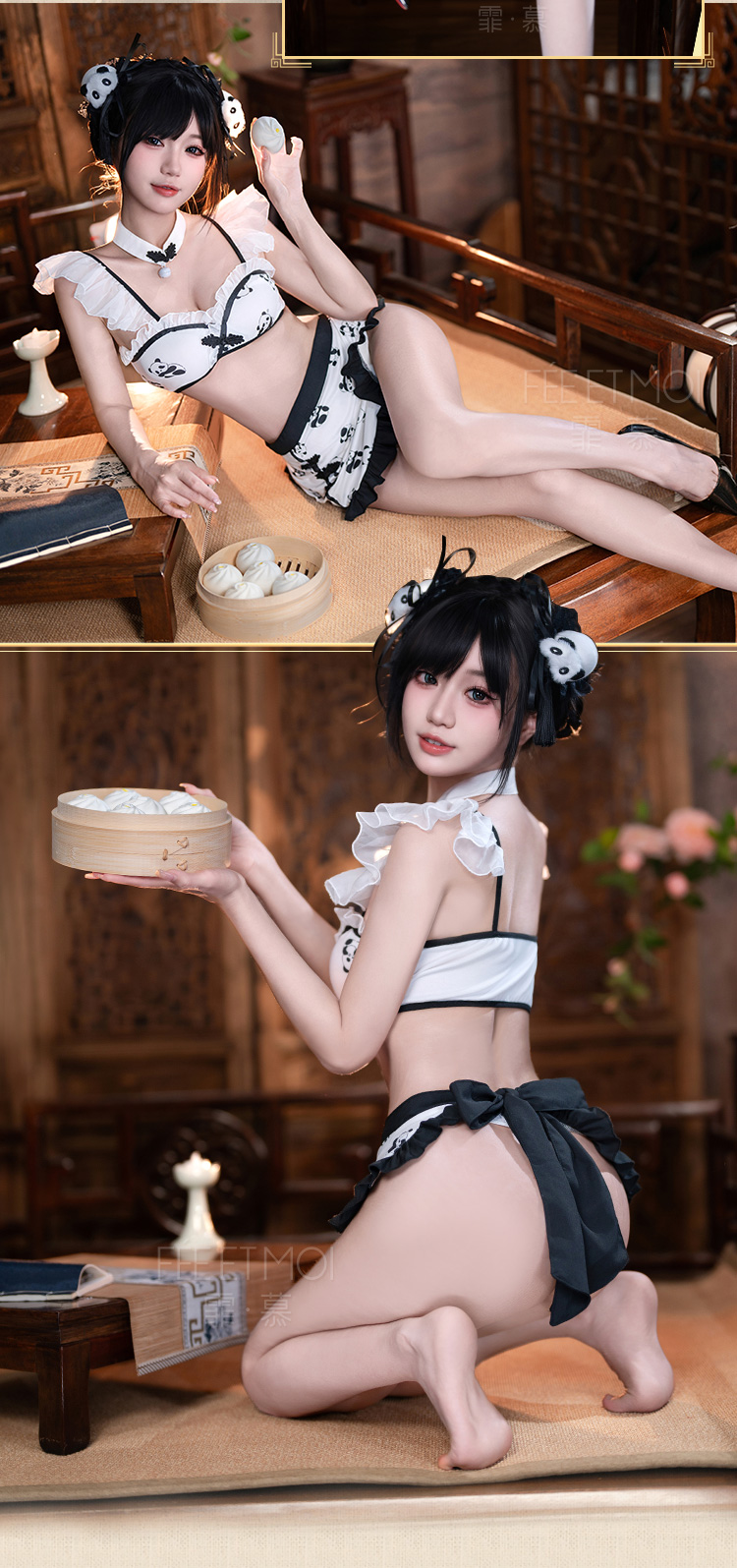 ZY48国风熊猫印花中华娘套装(图11)