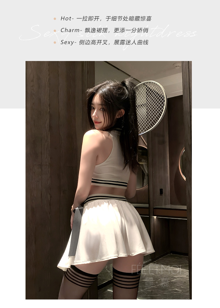 ZY38网球女神运动分体套装(图5)