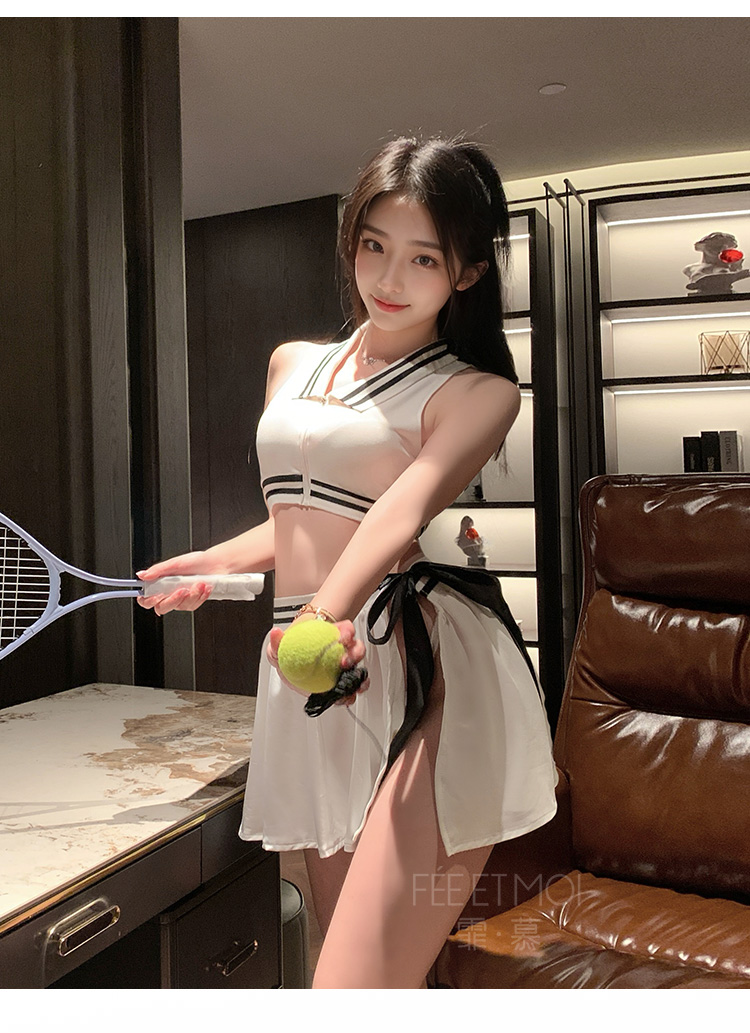 ZY38网球女神运动分体套装(图8)