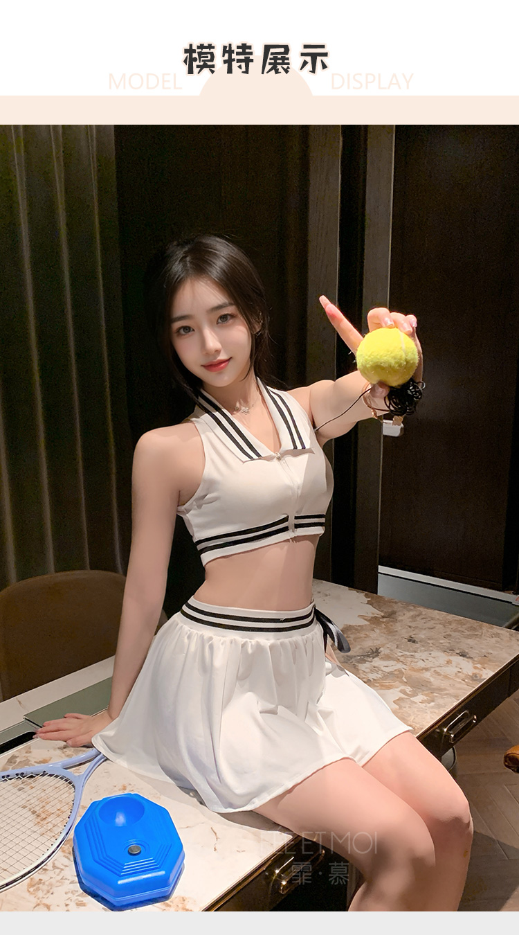 ZY38网球女神运动分体套装(图4)