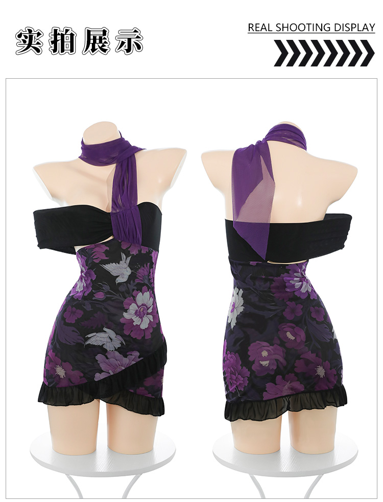 ZY31网红热浪繁花撩欲连衣裙(图12)