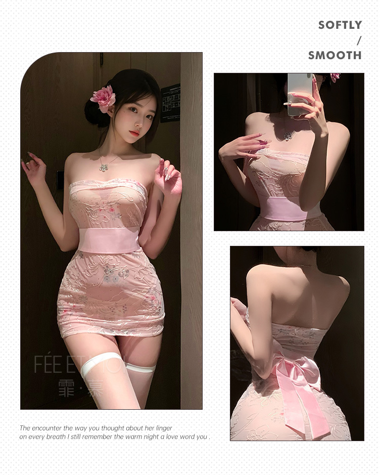 6274抹胸刺绣印花网纱和服装(图15)