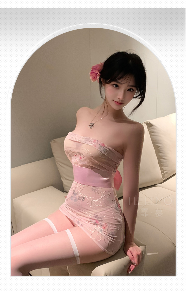 6274抹胸刺绣印花网纱和服装(图16)