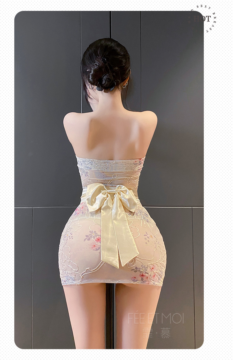 6274抹胸刺绣印花网纱和服装(图8)