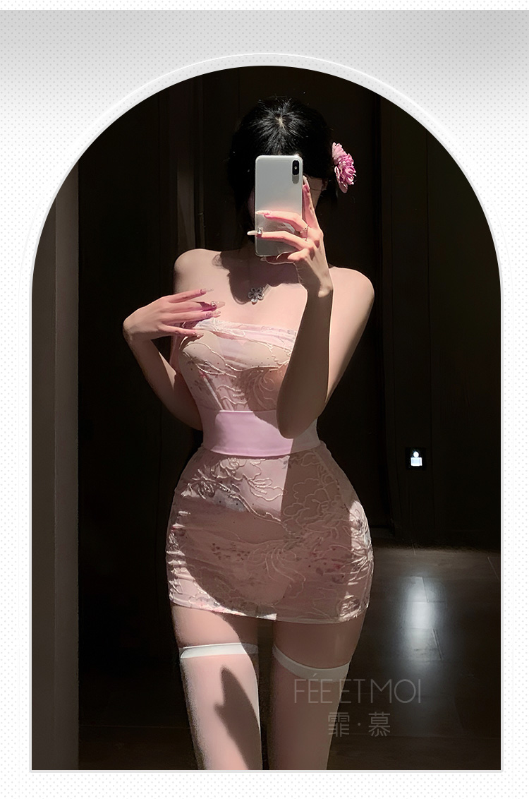 6274抹胸刺绣印花网纱和服装(图11)