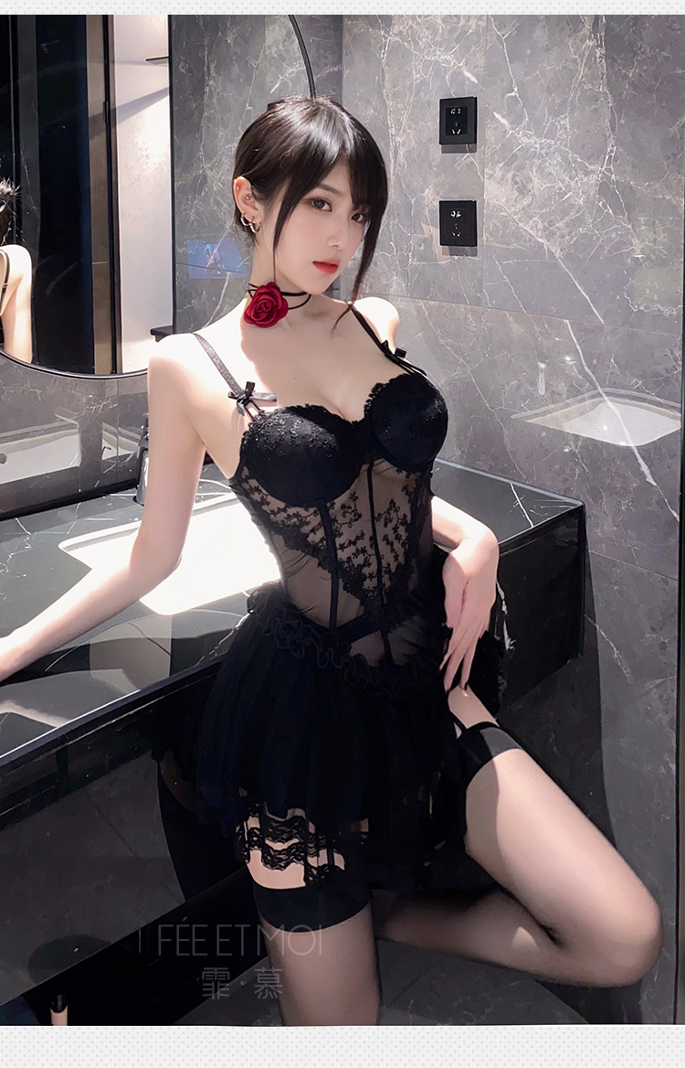 6234法式轻奢钢圈束身马甲裙(图7)