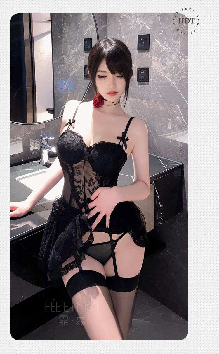 6234法式轻奢钢圈束身马甲裙(图8)