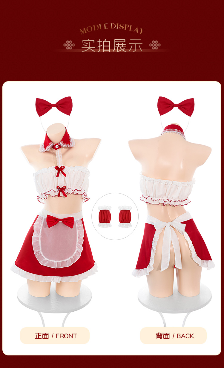 6131暖床小女仆露臀抹胸套装(图11)