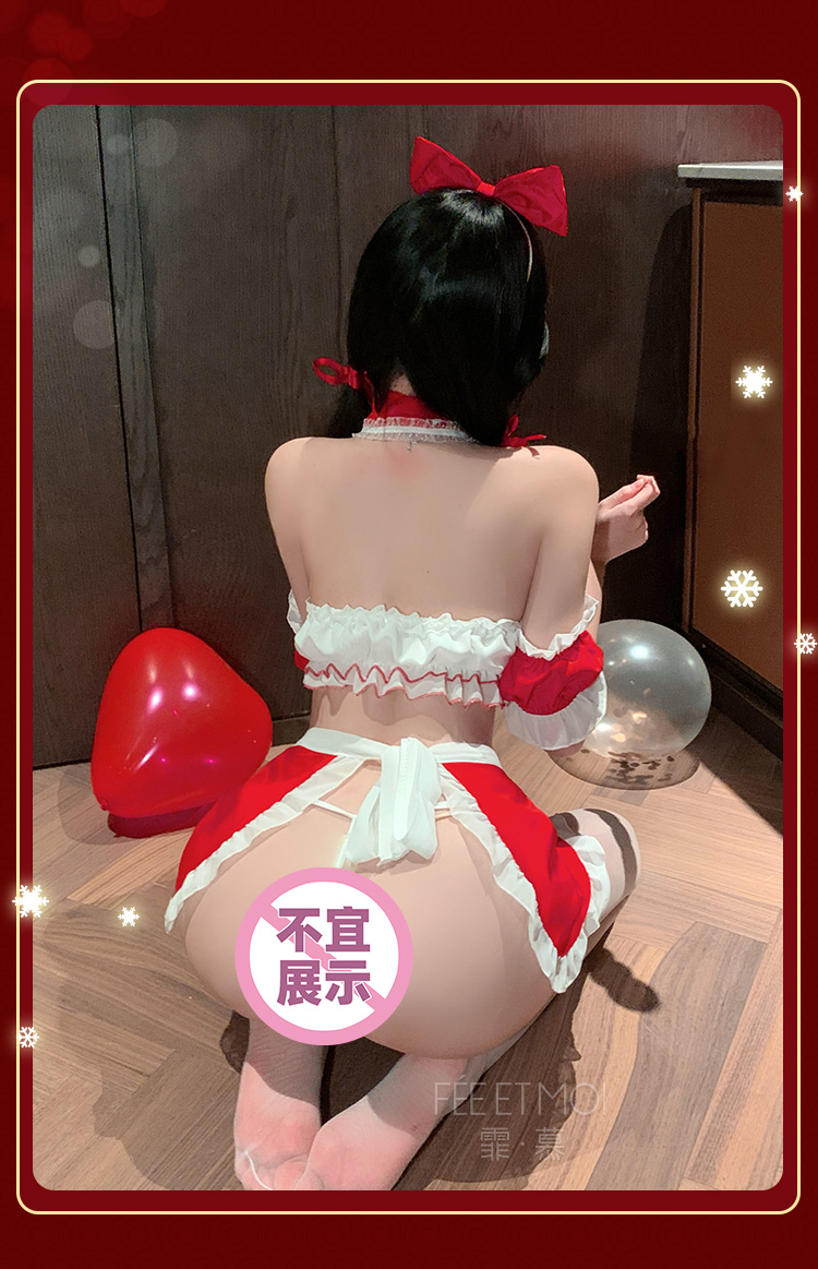 6131暖床小女仆露臀抹胸套装(图9)