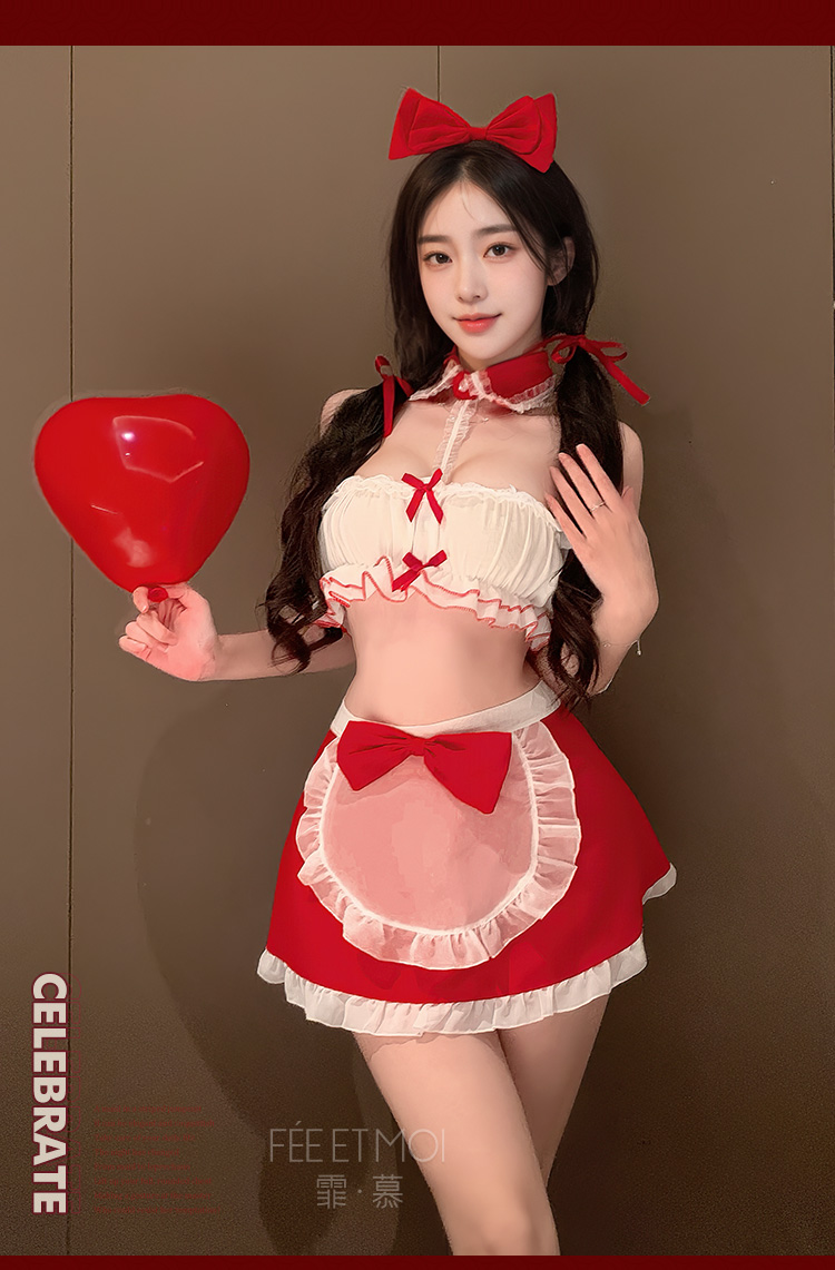 6131暖床小女仆露臀抹胸套装(图10)