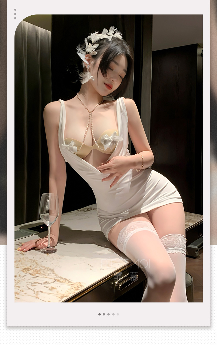 7887神秘维纳斯胸链包臀裙(图2)