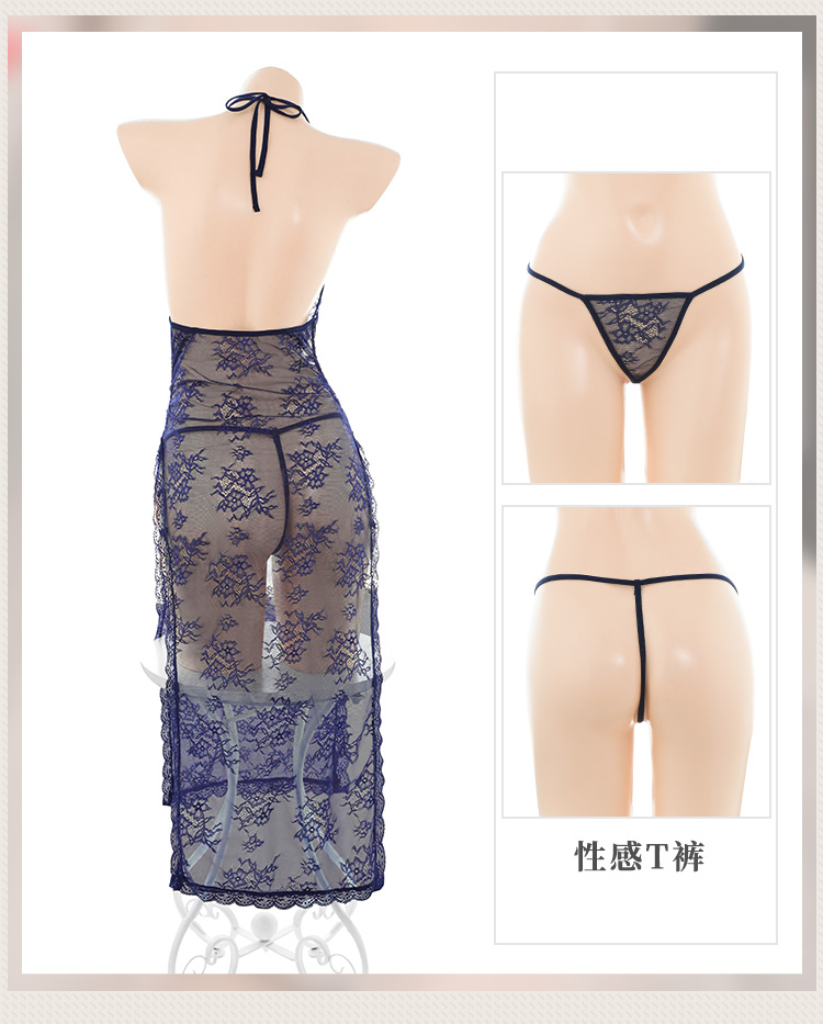7890蓝海湾蕾丝透视睡裙(图13)