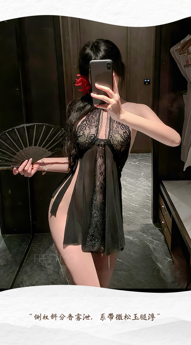 6723新中式蕾丝旗袍睡裙(图15)
