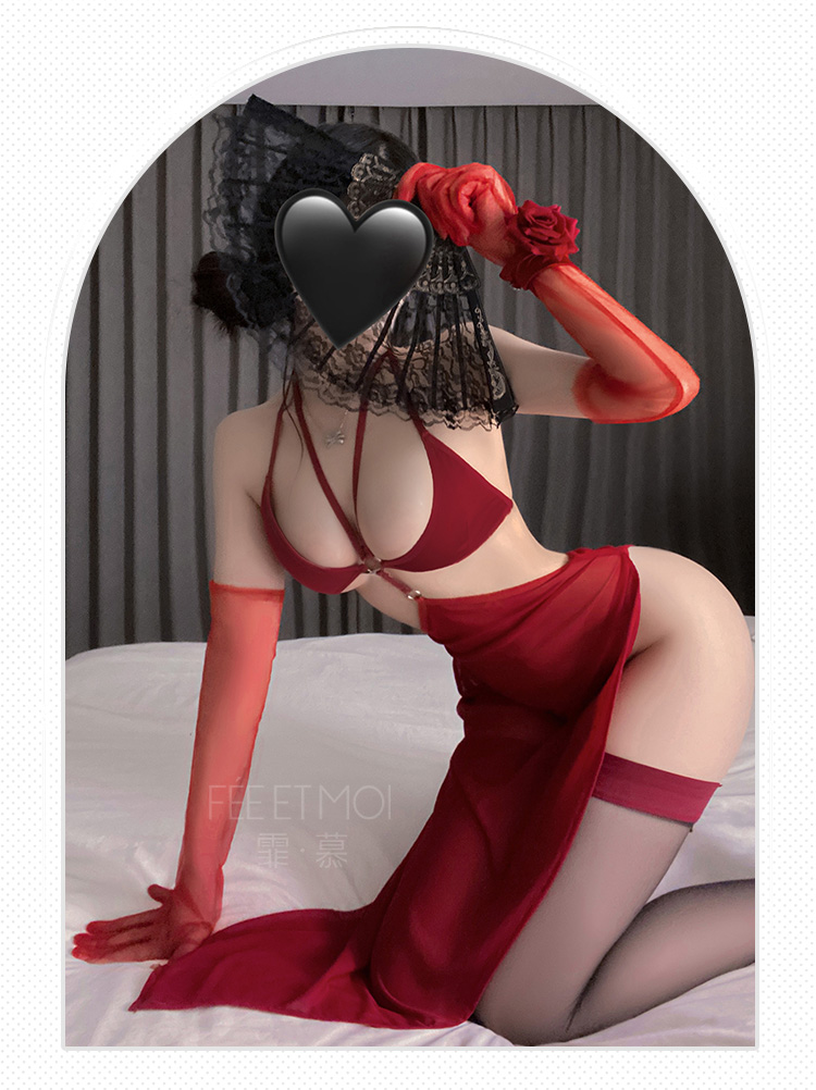 6526迷迭花漾挂脖网纱睡裙(图10)