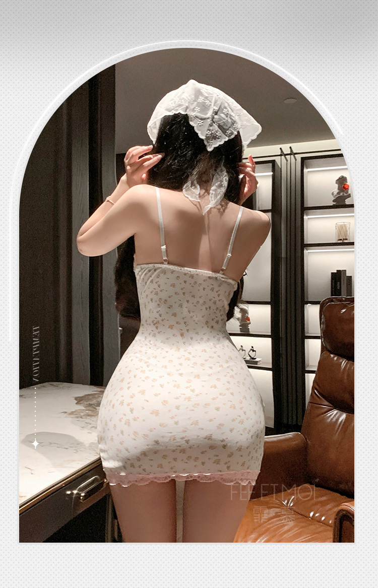 6208小家碧玉风铃碎花吊带裙(图11)