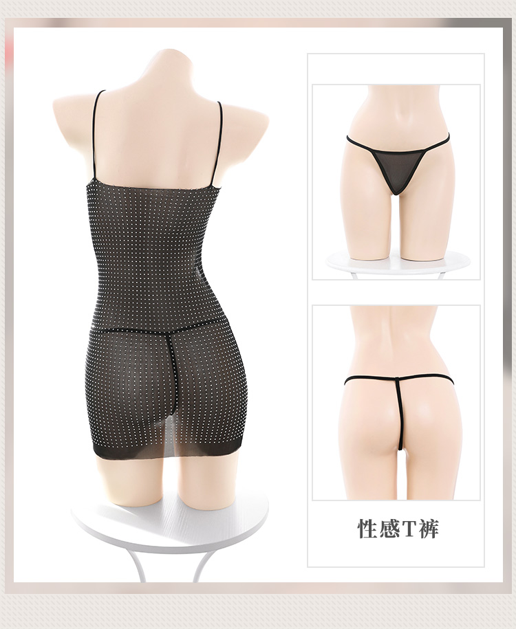 6103深V露沟透视烫钻连衣裙(图18)