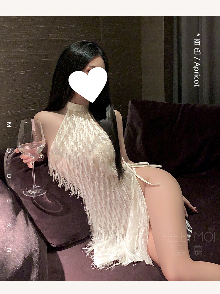 6533蜜粉星穗侧开衩系带裙(图11)