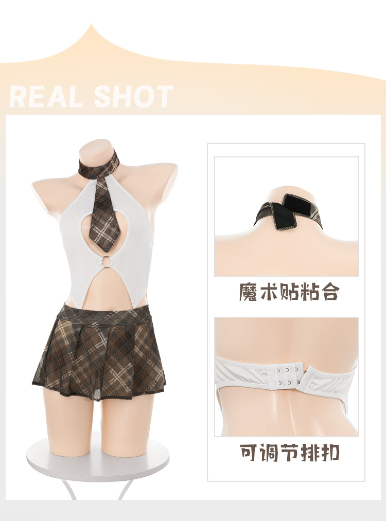 ZY54复古开裆连体衣JK套装(图10)