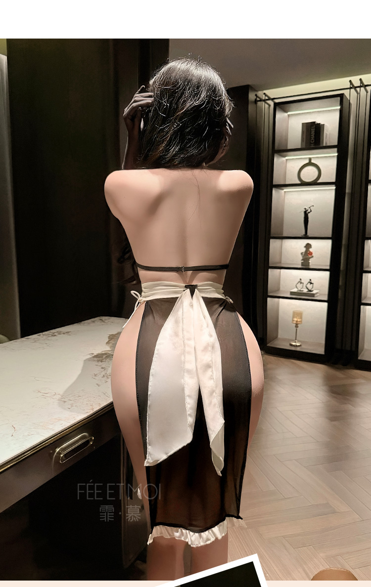 ZY86特工女仆露沟透臀连衣裙(图10)