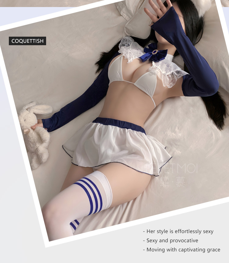 ZY63甜美萌系性感露背套装(图10)