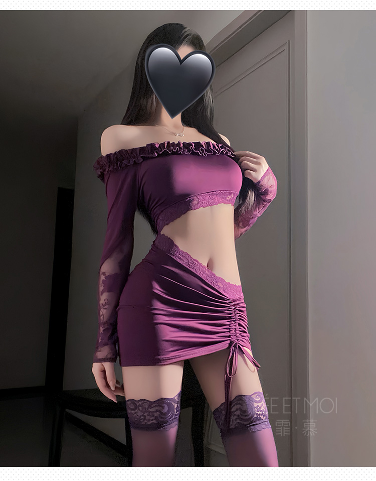 ZY125御姐调情拼接露腰连衣裙(图6)