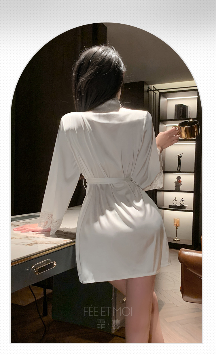 ZY6171欲影蕾丝花边睡袍(图10)