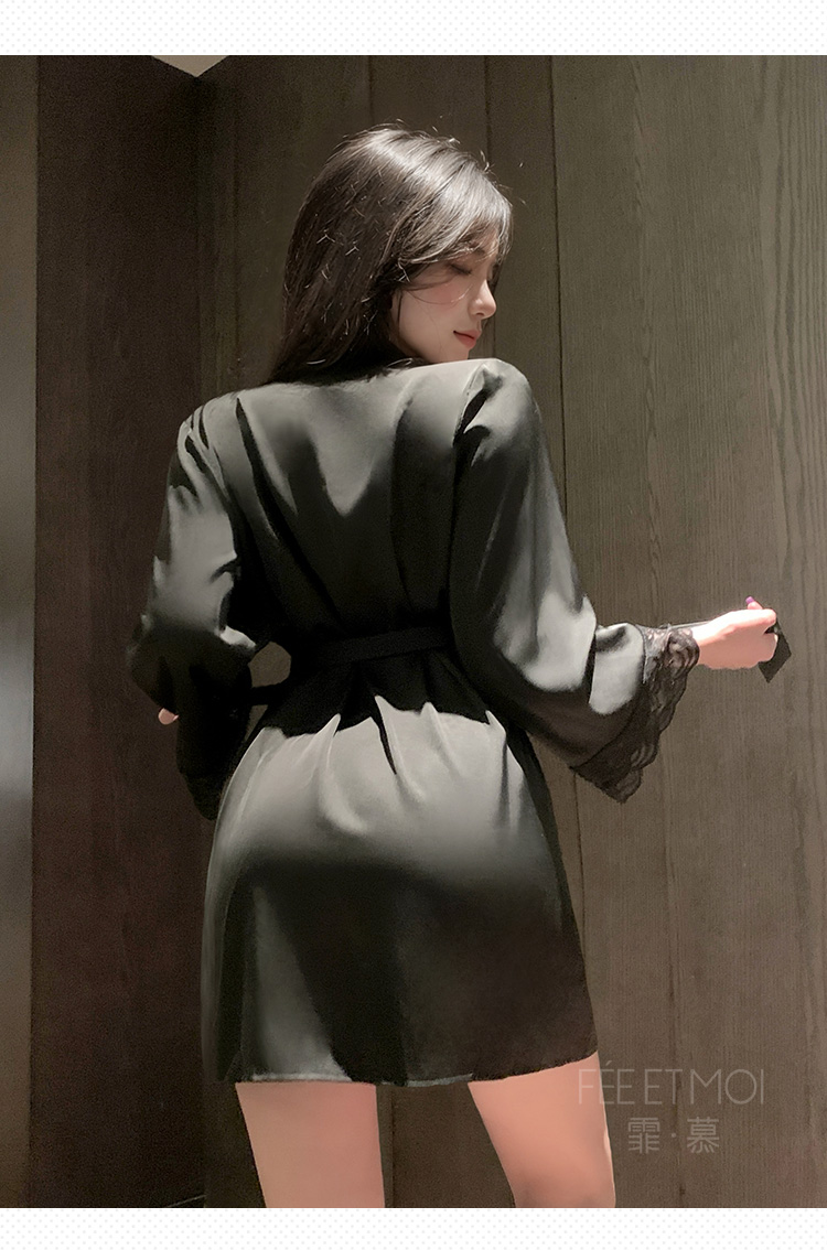 ZY6171欲影蕾丝花边睡袍(图12)