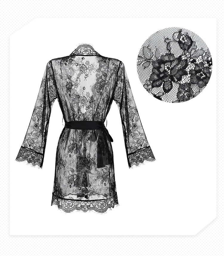 ZY6171欲影蕾丝花边睡袍(图26)