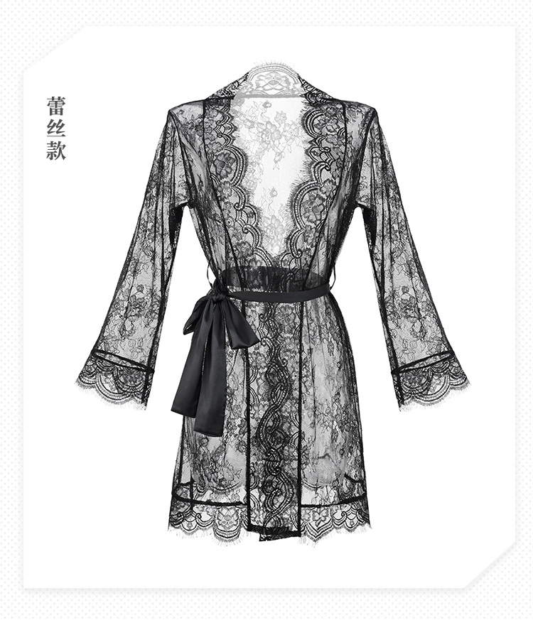 ZY6171欲影蕾丝花边睡袍(图25)
