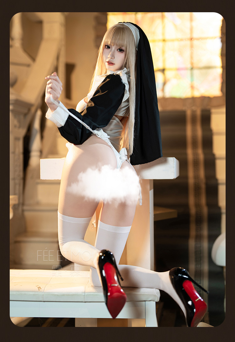 ZY09冥月修女开裆连体衣套装(图8)