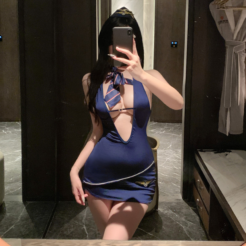 6403私家空乘服务包臀裙套装(图5)