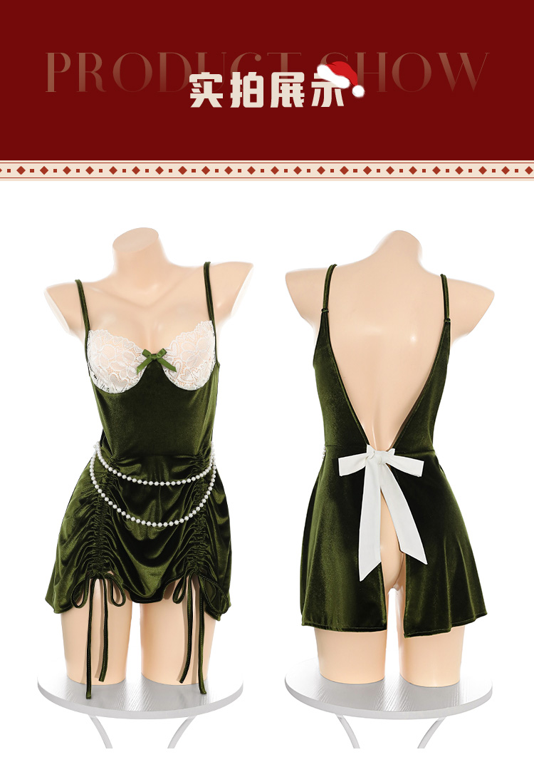 ZY127复古油画深v裸背连衣裙(图17)