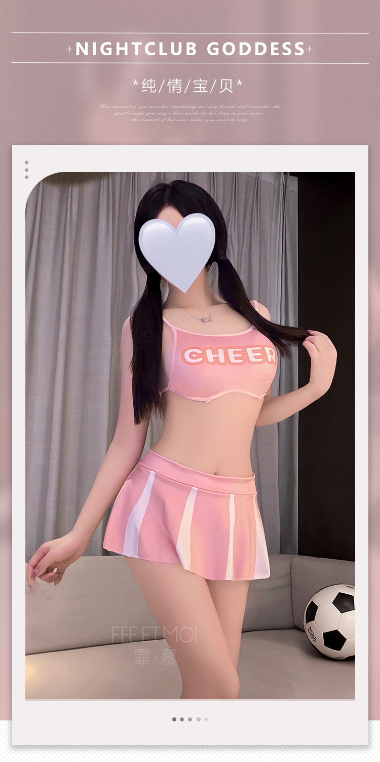 ZY118足球宝贝啦啦队运动套装(图1)